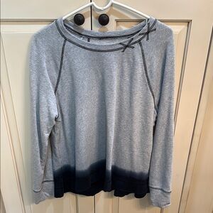 NIC+ZOE Gray and Black Textured Top